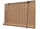 Brown Bamboo Roller Blinds 150 x 220 cm 241331