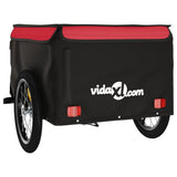 Bike Trailer Black and Red 45 kg Iron 94083