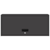 Wall Cabinet for Garage with Gas-lift Door Black 883276
