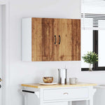 ZNTS Kitchen Wall Cabinet Lucca Old Wood Engineered Wood 853835