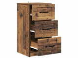 Drawer Cabinet Old Wood 33 x 34.5 x 87 cm Engineered Wood 895773