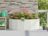 Planter White 120 x 60 x 50 cm Steel 883704
