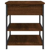 Shoe Bench Brown Oak 70x42.5x50 cm Engineered Wood 839032