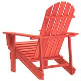 Garden Chair Red Solid fir wood Medium Ergonomic 315873