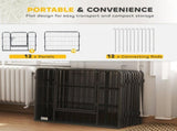 12 Panels Heavy Duty Puppy Playpen, for Small Dogs, Indoor and Outdoor Use - Silver T3398P349725