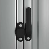 Garden Shed Grey 180,5x97x209,5 cm Galvanised Steel 150904