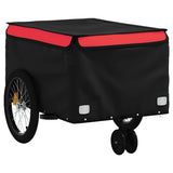 Bike Trailer Black and Red 30 kg Iron 94097