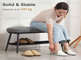 Leather Shoe Storage Bench 89508448