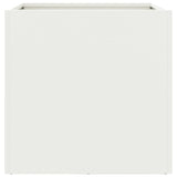 Planter White 42x40x39 cm Steel 841549