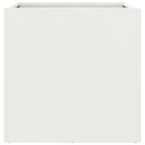 Planter White 42x40x39 cm Steel 841549