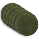 Cushion with Pillow HEERLEN 6 pcs Green Microfiber Fleece 929136