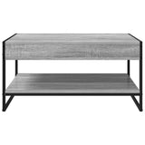 Coffee Table Grey Sonoma 80 x 50 x 40 cm Engineered Wood 886441