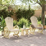 3 Piece Garden Lounge Set Solid Wood Fir 3207121