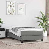 Pocket Spring Bed Mattress Medium Dark Grey 100x190x20 cm Twin 347855