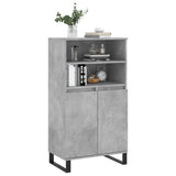 Highboard Concrete Grey 60x36x110 cm Engineered Wood 831496