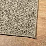 Rug ZIZUR Beige 80x200 cm Jute Look Indoor and Outdoor 4010403