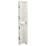 5-Panel Room Divider Antique White 178.5x166 cm Solid Wood 338572