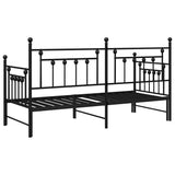 Daybed Frame Black 75 x 190 cm Steel 42002663