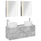 Bathroom Furniture Set 5 pcs Concrete Grey 3407050