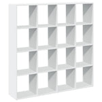 Book Cabinet White 137.5x29x137.5 cm Engineered Wood 3310289