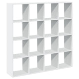 Book Cabinet White 137.5x29x137.5 cm Engineered Wood 3310289