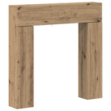 Fireplace Surround Artisan Oak 102 x 18 x 100.5 cm 8006614