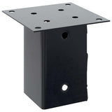 Post Bases Square 12 pcs Anthracite 81x81 mm Powder-coated Steel 42000027