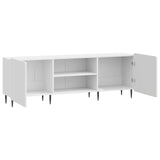 TV Cabinet High Gloss White 150 x 31 x 52 cm Engineered Wood 894459