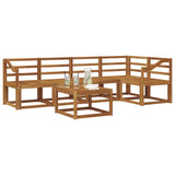 Outdoor Sofa Set 6 pcs Natural Solid Acacia Wood 3366442