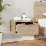ZNTS Wall-mounted Bedside Cabinets 2 pcs Sonoma Oak 34x30x20 cm 811383