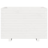 Garden Planter White 70x70x49.5 cm Solid Wood Pine 847364