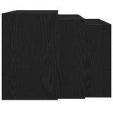 Nesting Tables 3 pcs Black Engineered Wood 858534