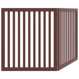 Dog Gate Foldable 2 Panels Brown 160 cm Poplar Wood 352266