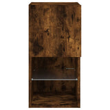 TV Cabinets with LED Lights 2 pcs Smoked Oak 30.5x30x60 cm 836996