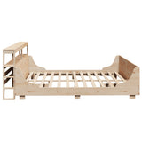 Bed Frame without Mattress 200x200 cm Solid Wood Pine 3306447