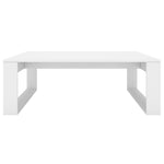 ZNTS Coffee Table White 100x100x35 cm Engineered Wood 808630