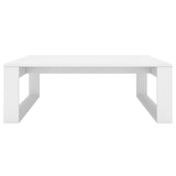 ZNTS Coffee Table White 100x100x35 cm Engineered Wood 808630