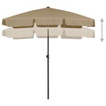 Beach Parasol Taupe 180x120 cm 314722