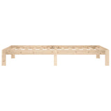 Bed Frame without Mattress Solid Wood Pine 100x200cm 810355