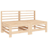 Garden Middle Sofas 2 pcs Solid Wood Pine 825639