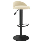Bar Stool Cream Velvet 333589