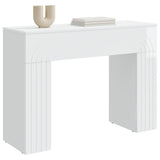 Coffee Table High Gloss White 102 x 35 x 75 cm Engineered Wood 899931