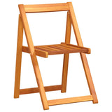 Garden Table Folding 5 pcs Brown Solid Acacia Wood 4103890
