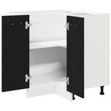 Hanging Cabinet Black Oak 75.5 x 75.5 x 80.5 cm Engineered Wood 863287