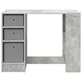 Desk with Drawer Concrete Grey 100 x 40 x 75 cm Engineered Wood 8000455