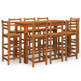 Garden Bar Set Natural Wood Solid acacia wood with oil finish Large 3116025