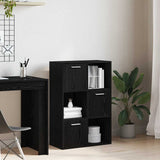 Storage Cabinet Black 60x29.5x90 cm Engineered Wood 801135