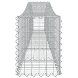 Arched Gabion Baskets 7 pcs 400x30x40/60 cm Galvanised Iron 3145792