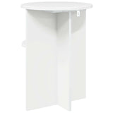Side Table High Gloss White 39.5 x 55 cm Engineered Wood 8001023