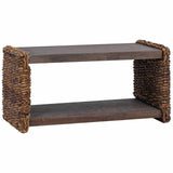 Coffee Table Natural 70 x 35 x 35 cm Solid Mahogany Wood 42011579